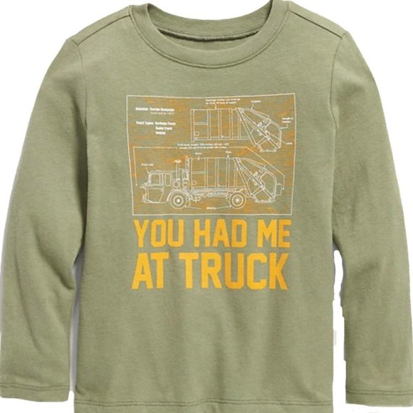 Old Navy Other - Old Navy Unisex LS Graphic Tee For Toddlers. Truck